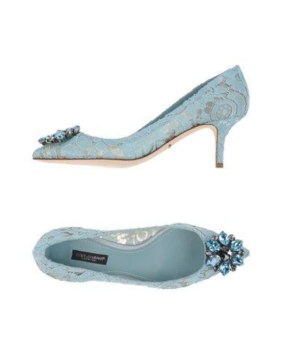 Shop Dolce & Gabbana Pump In Azure