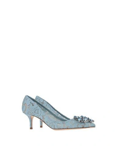 Shop Dolce & Gabbana Pump In Azure