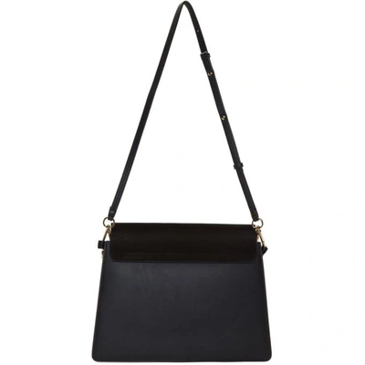 Shop Chloé Chloe Black Medium Faye Bag In Nr001 Black