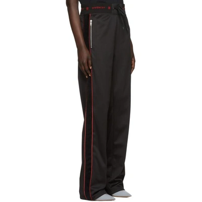 Shop Givenchy Black Velvet Band Lounge Pants In 009 Black/r