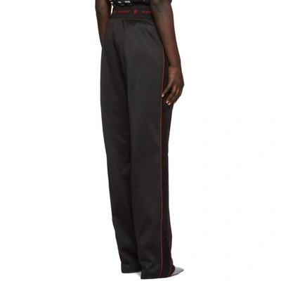 Shop Givenchy Black Velvet Band Lounge Pants In 009 Black/r