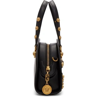 Shop Versace Black Small Medusa Bowling Bag In K41ot Black