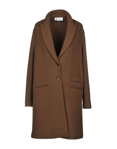 Shop Barena Venezia Coat In Brown