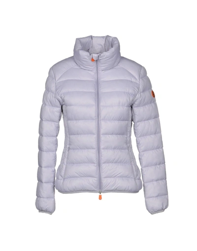 Shop Save The Duck Synthetic Down Jacket In Lilac