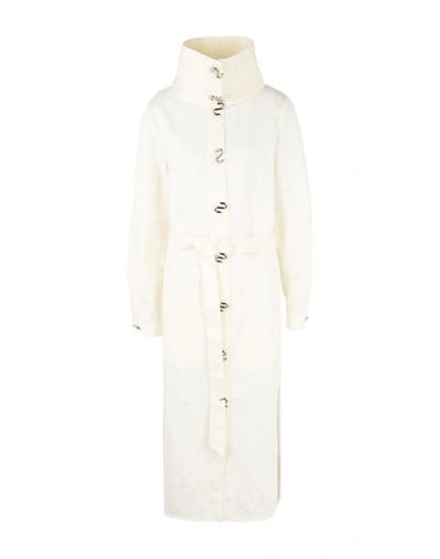 Shop Tibi Overcoats In Ivory