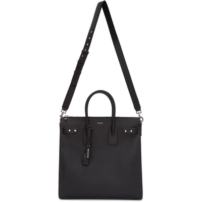 Shop Saint Laurent Black Large North/south Sac De Jour Tote In 1000 Black