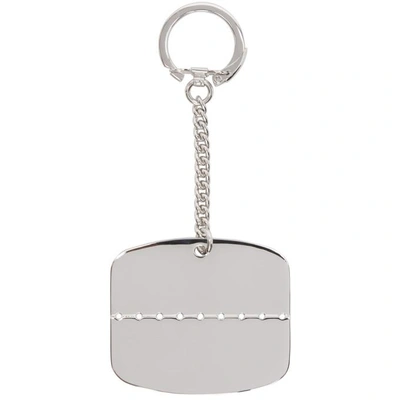 Shop Apc A.p.c. Silver Dylan Keychain In Rab Argent