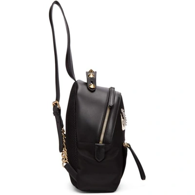 Shop Fendi Black Mini 'bag Bugs' Zaino Backpack