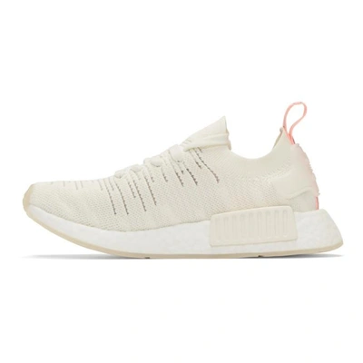 Shop Adidas Originals White Nmd R1 Stlt Sneakers In Cloud White
