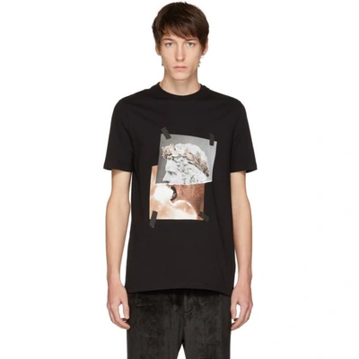 Shop Neil Barrett Black Brutus Lion T-shirt In 1414blkprnt