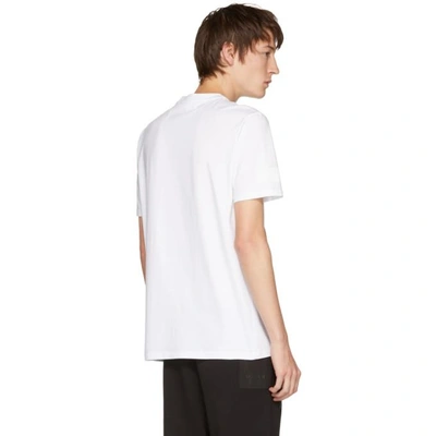 Shop Neil Barrett White Brutus Lion T-shirt In 1413whtprnt