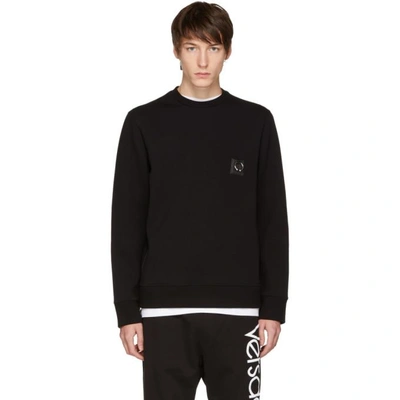 Shop Neil Barrett Black Barbell Sweatshirt In 01 Black
