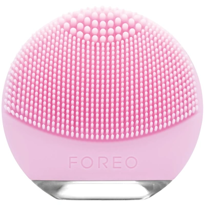 Shop Foreo Luna Go Travel-friendly Face Cleansing Brush For Normal Skin In Pink