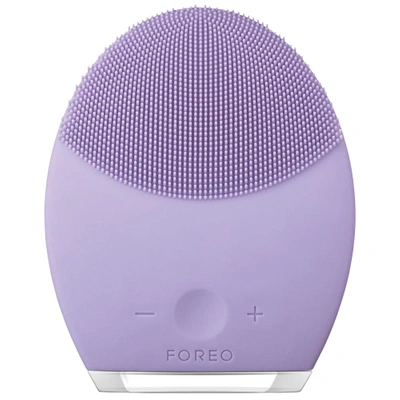 Shop Foreo Luna 2 Facial Cleansing Brush For Sensitive Skin In Purple