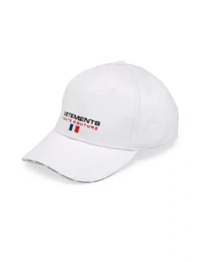Shop Vetements Haute Couture Baseball Cap In Red