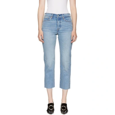 Levi's Levis Blue Wedgie Straight Jeans In Rough Tide | ModeSens