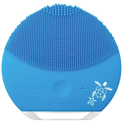 Shop Foreo Luna Mini 2 Facial Cleansing Brush For All Skin Types - Save The Sea Edition Blue