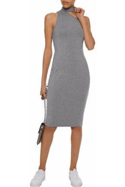 Shop Bailey44 Woman Casablanca One-shoulder Stretch-jersey Dress Gray