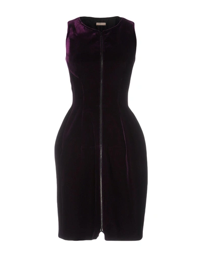 Shop Alaïa Short Dress In Purple