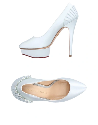 Shop Charlotte Olympia Pumps In Light Grey