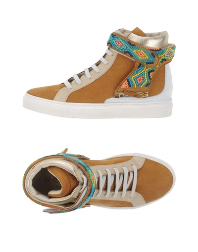 Shop D-sde Sneakers In Camel