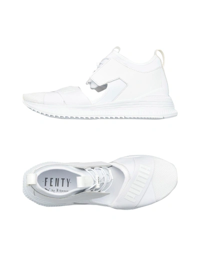 Shop Fenty X Puma Fenty Puma By Rihanna Avid Man Sneakers White Size 8.5 Textile Fibers