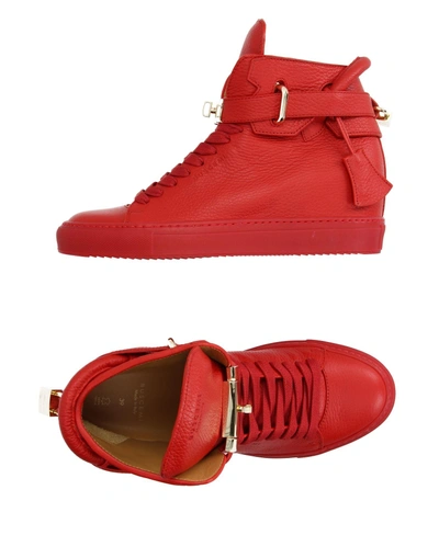 Shop Buscemi Sneakers In Red