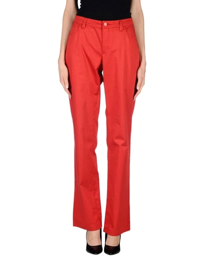 Shop Armani Jeans Pants In Red