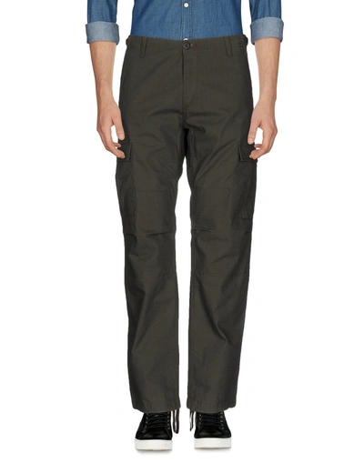 Shop Carhartt Man Pants Military Green Size 26w-32l Cotton