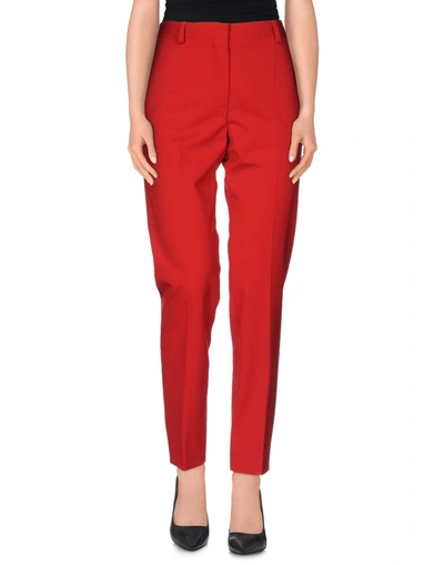 Shop Alberta Ferretti Casual Pants In Red