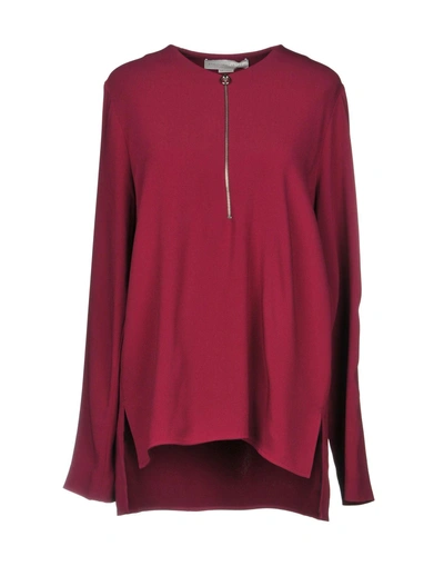 Shop Stella Mccartney Blouses In Deep Purple