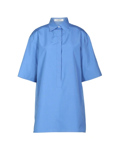 Shop Valentino Blouse In Blue