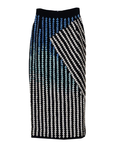 Shop David Koma Midi Skirts In Black