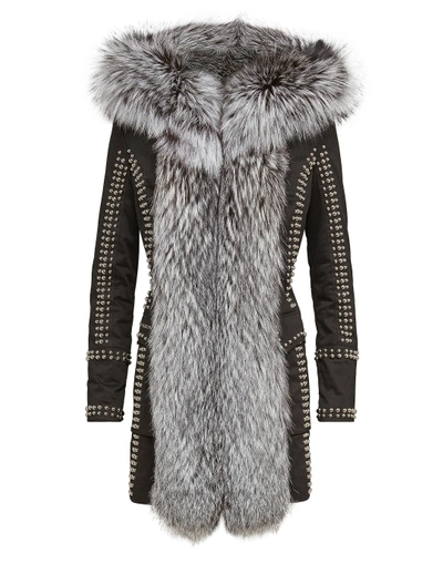 Shop Philipp Plein Parka " Amazing Fur"