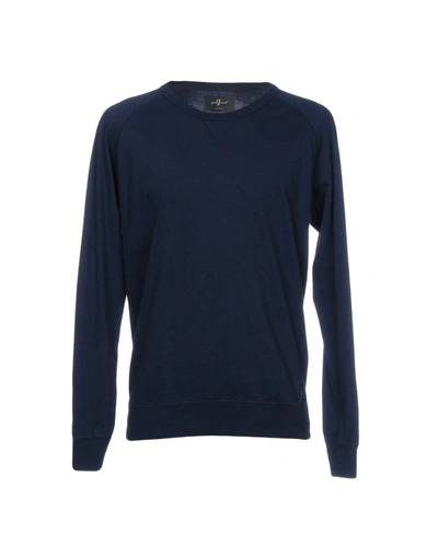 Shop 7 For All Mankind Sweatshirt In Dark Blue