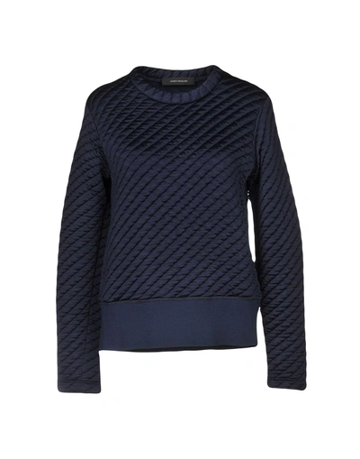 Shop Cedric Charlier Sweatshirt In Dark Blue