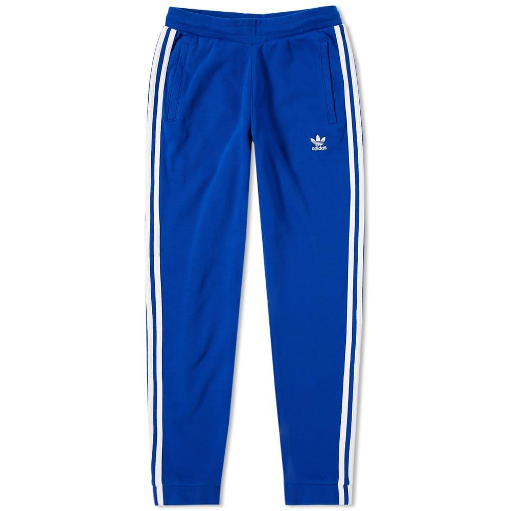 adidas 3 stripes pants blue