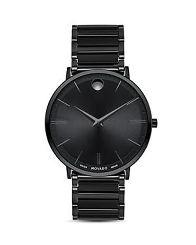 Shop Movado Ultra Slim Watch, 40mm In Black