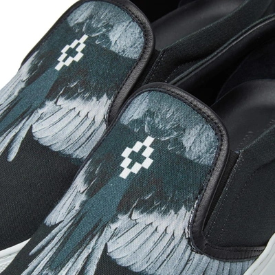 Shop Marcelo Burlon County Of Milan Marcelo Burlon Wings Slip On Sneaker In Black
