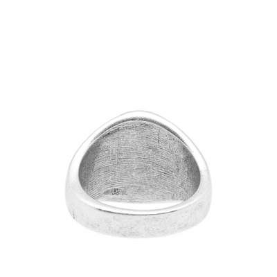 Shop Marcelo Burlon County Of Milan Marcelo Burlon Signet Ring In Silver