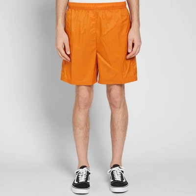 Shop Stussy Sport Nylon Short In Orange