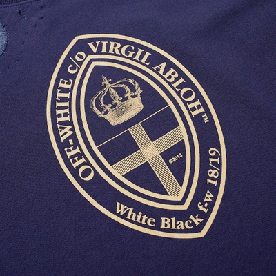 Shop Off-white Church Crew Sweat In Blue