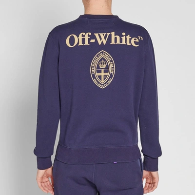 Shop Off-white Church Crew Sweat In Blue