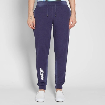 Shop Off-white Wing Off Sweat Pant In Blue