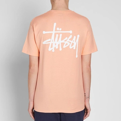 Shop Stussy Basic Tee In Pink