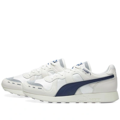 Puma Rs-100 Pc Og Leather & Mesh Sneakers In Beige/blue | ModeSens