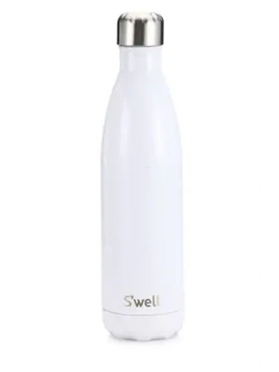 Shop S'well Stainless Steel Water Bottle/25 Oz. In White