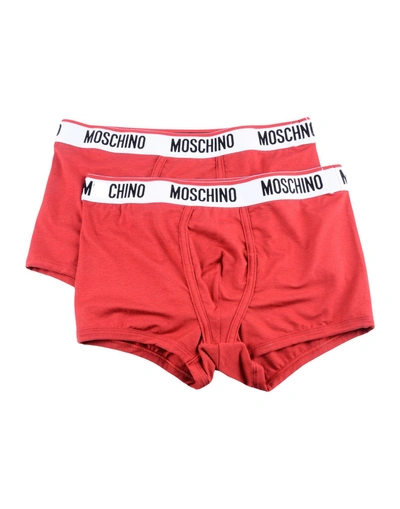 Shop Moschino Boxer In Red