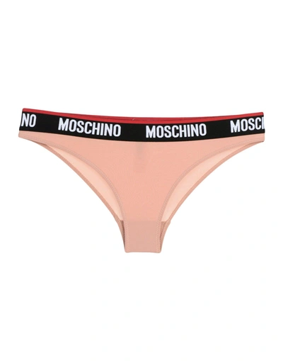 Shop Moschino Brief In Pale Pink