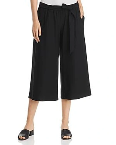 Shop Eileen Fisher Belted Culottes In Black
